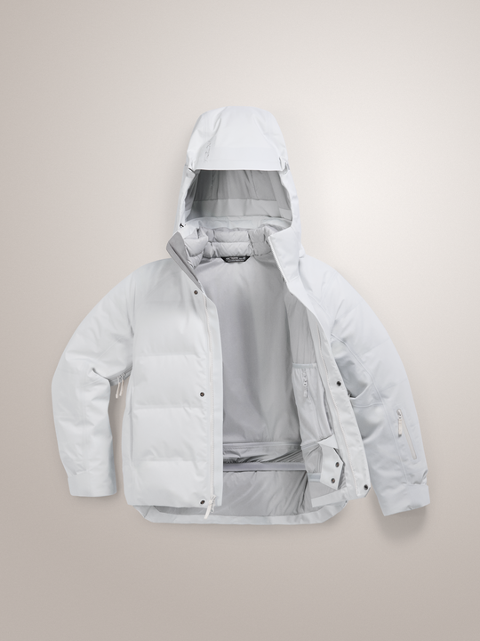 Silk white Arc'teryx Andessa women's down jacket