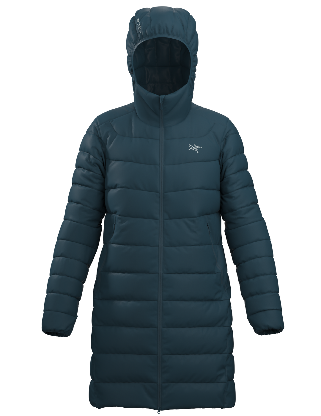 Nightscape blue Arc'teryx Cerium mid-length women's coat