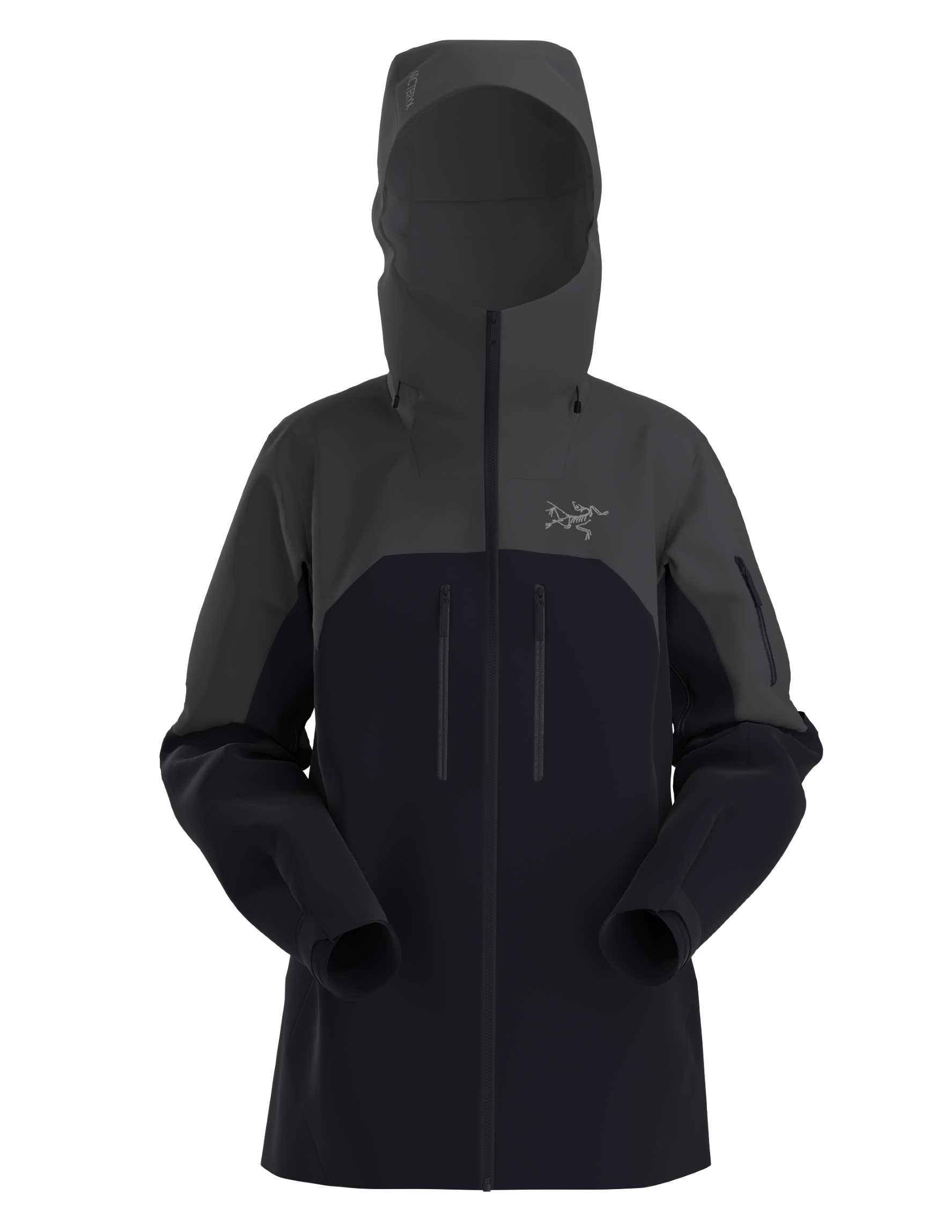 Arc'teryx-Rush Jacket Women's-Clothing-XX-Small-Graphite / Black-