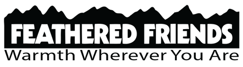 Feathered Friends Logo with Warmth Wherever You Are