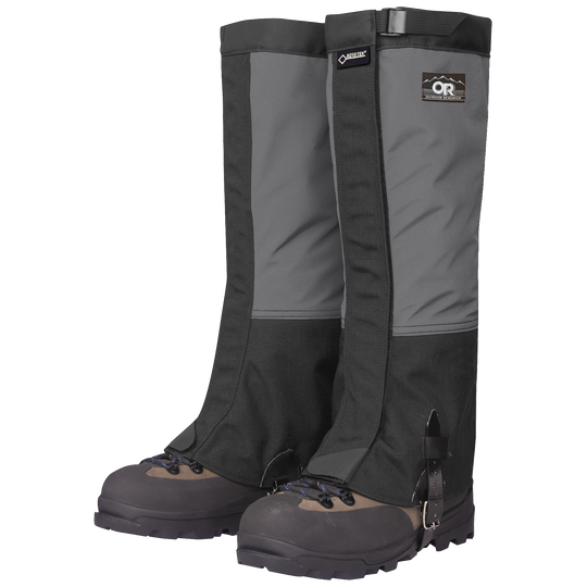 Storm and Black Outdoor Research Men's Crocodile Classic Gaiters