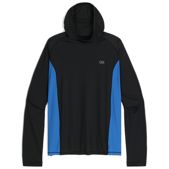 Outdoor Research-Echo Hoodie Men's-Black/Classic Blue