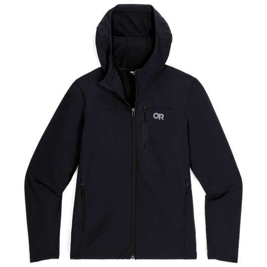 Black Outdoor Research Ultima softshell women's hoodie