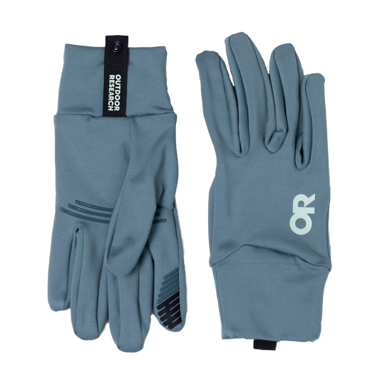 Studio image Outdoor Research Women's Vigor Lightweight Sensor gloves neptune blue color