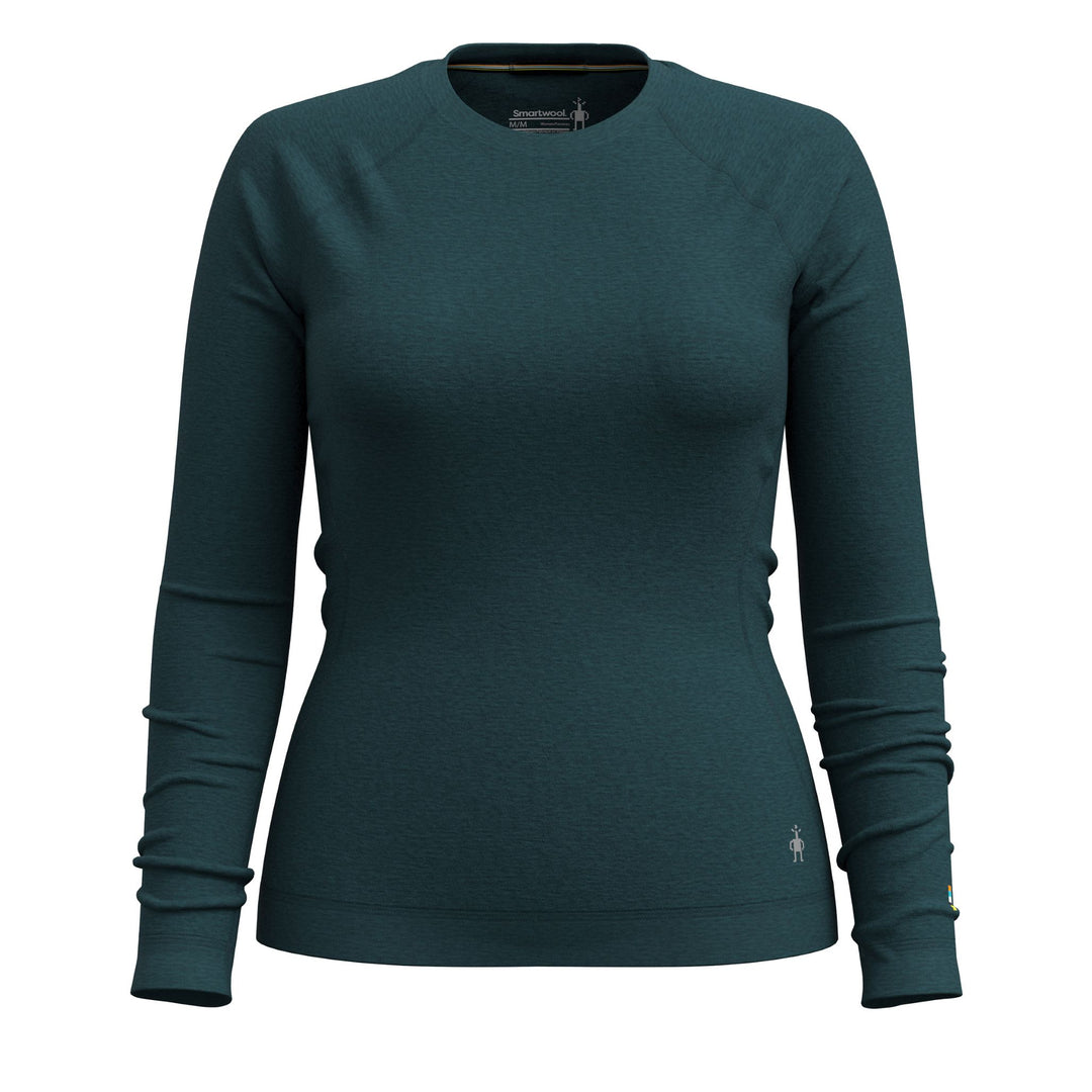 Smartwool-Classic Thermal Merino Base Layer Crew Women's-Clothing-Twilight Blue Heather