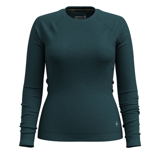 Smartwool-Classic Thermal Merino Base Layer Crew Women's-Clothing-Twilight Blue Heather