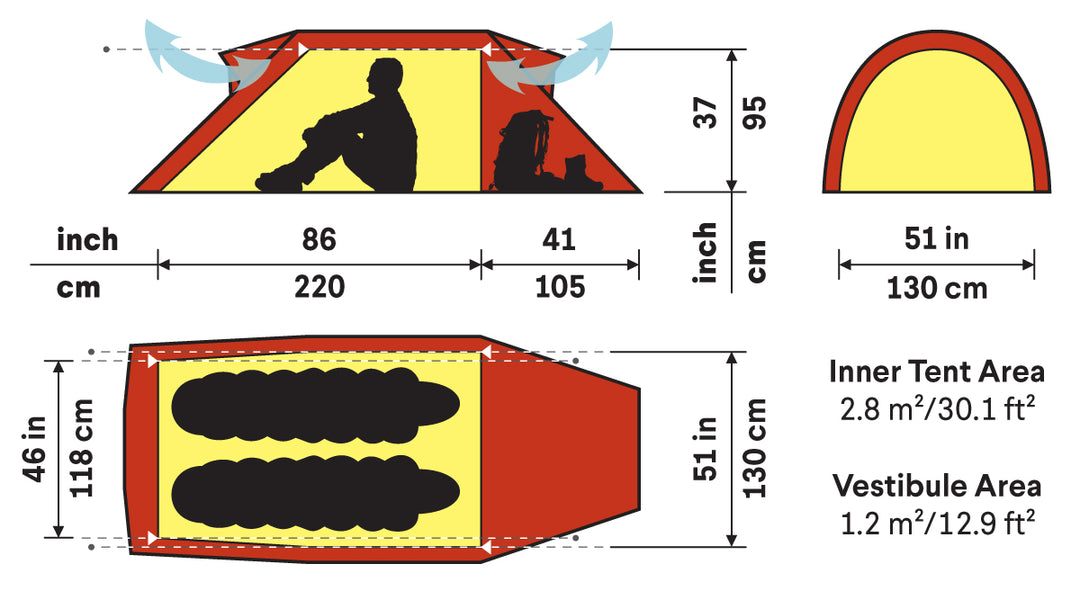 Nammatj 2 Person Tent