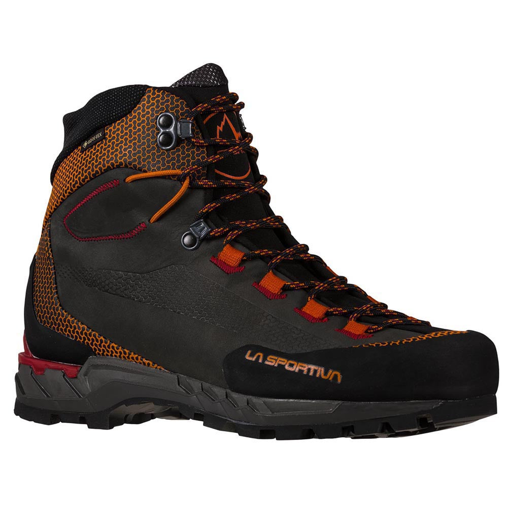 La Sportiva-Trango Tech Leather GTX Carbon/Hawaiian Sun-Footwear-Carbon/Hawaiian Sun