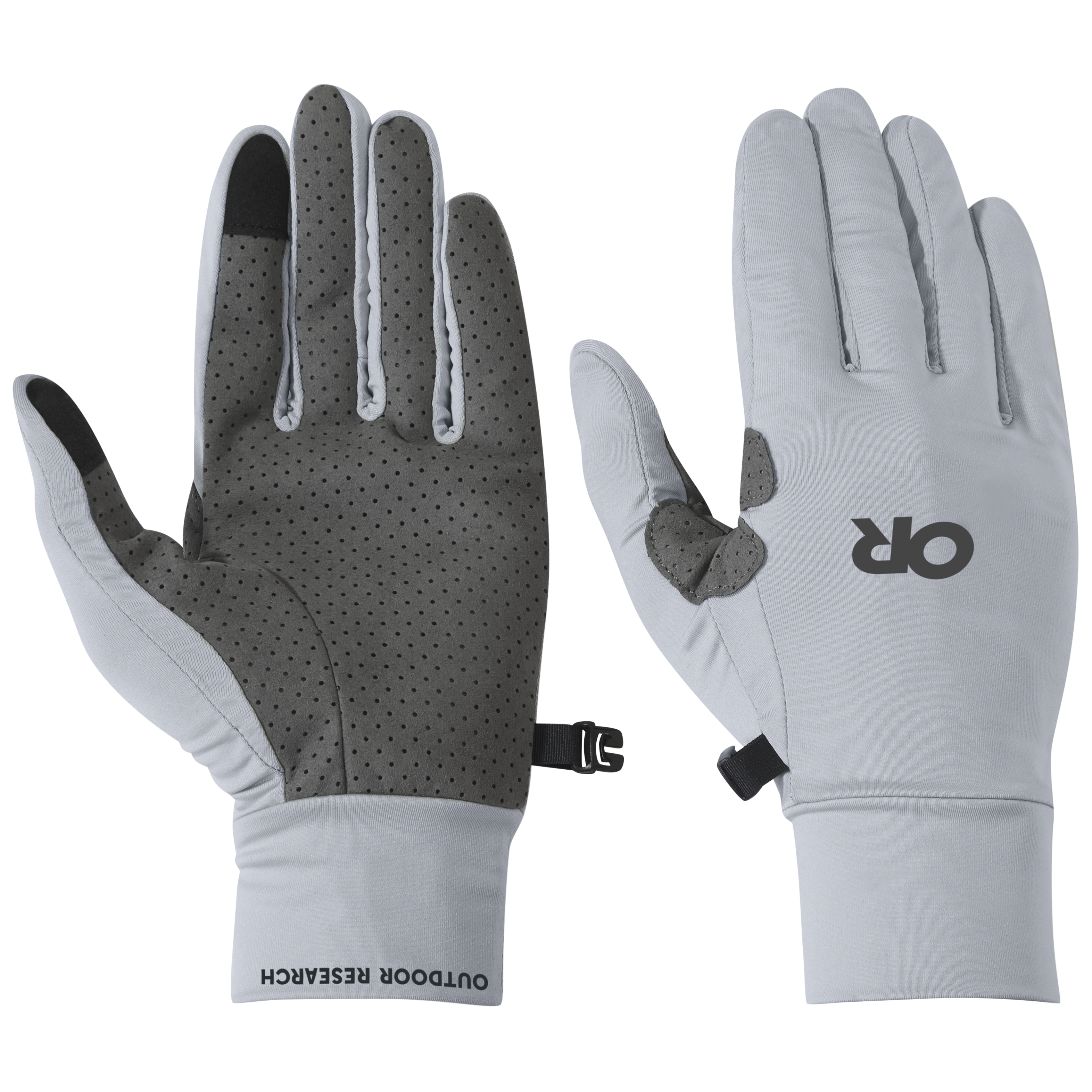 Gants Fraîcheur ActiveIce Gants De Soleil Outdoor Research ActiveIce - Protection UPF 50+ - Taille XL - Gris Titane Protection Mains UV