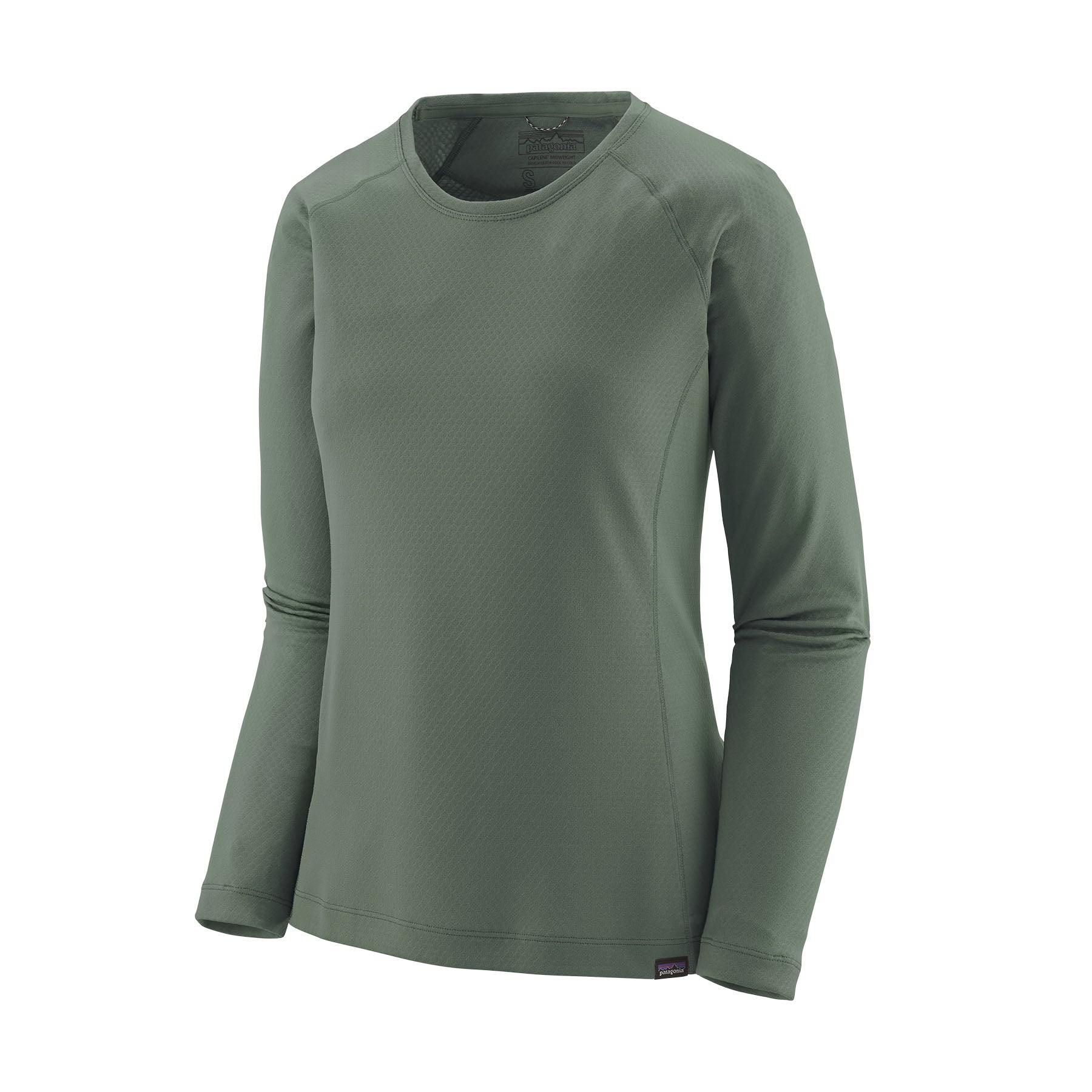 Capilene Midweight Crew Women's S23-Clothing-Patagonia-Hemlock Green