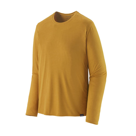 Long-Sleeved Capilene Cool Daily Shirt Men's-Clothing-Patagonia-Cabin Gold - Light Cabin Gold X-Dye