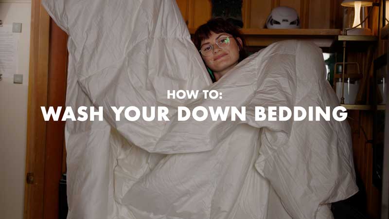 How to Wash Down Bedding & Comforters