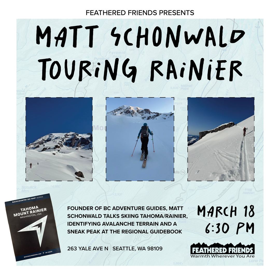 Speaker Event: Matt Schonwald Talks Touring Rainier | March 18