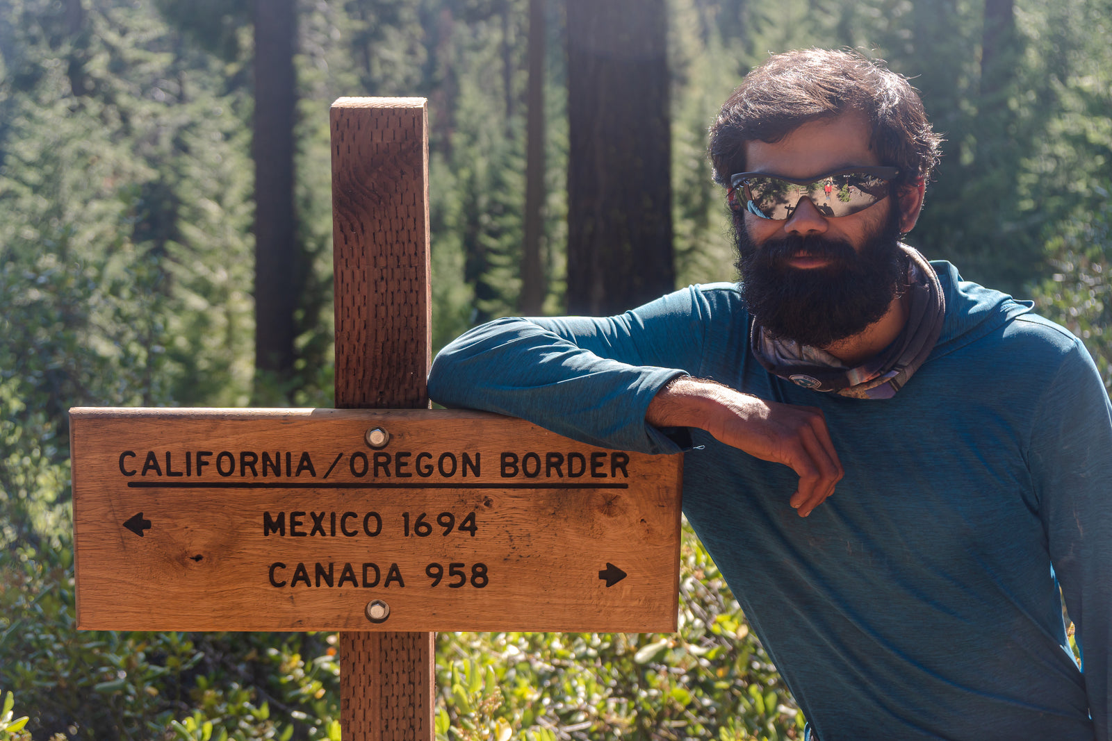 Hiking the Pacific Crest Trail.