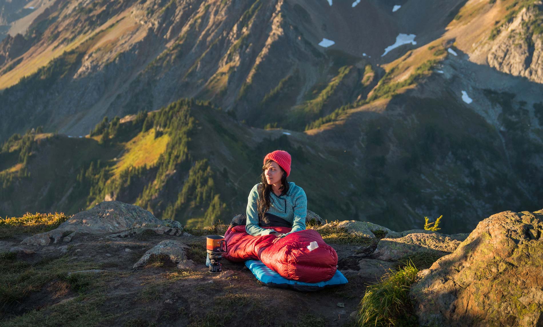 Feathered Friends Three Season Sleeping Bags - Camp in the North Cascades