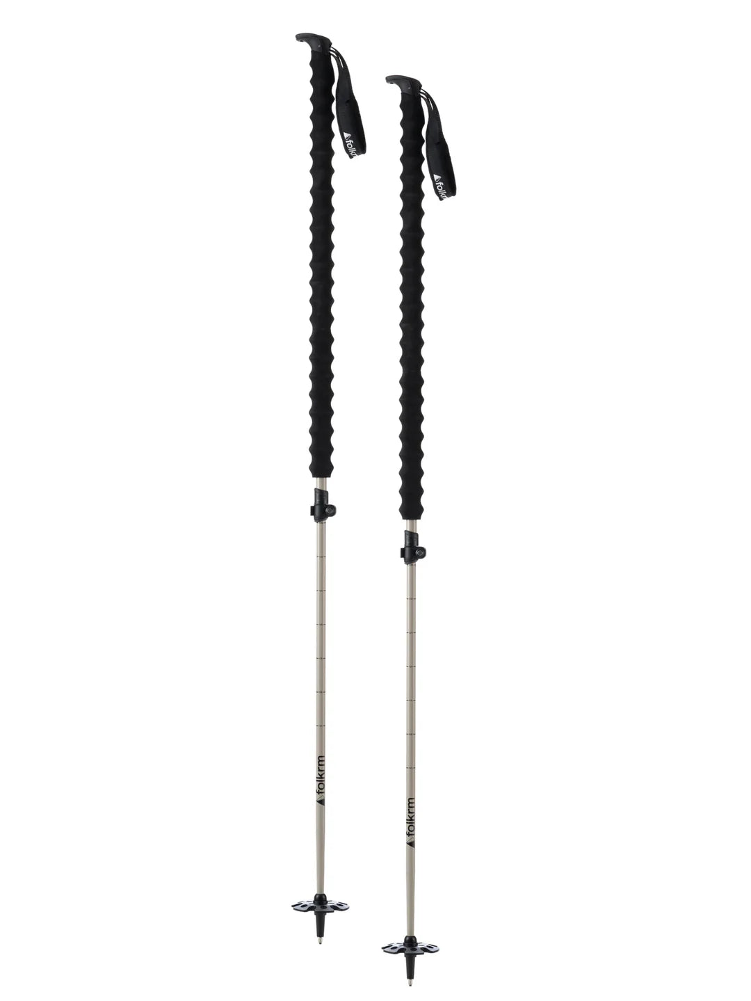 Studio image Folkrm Long Grip Adjustable Ski Poles