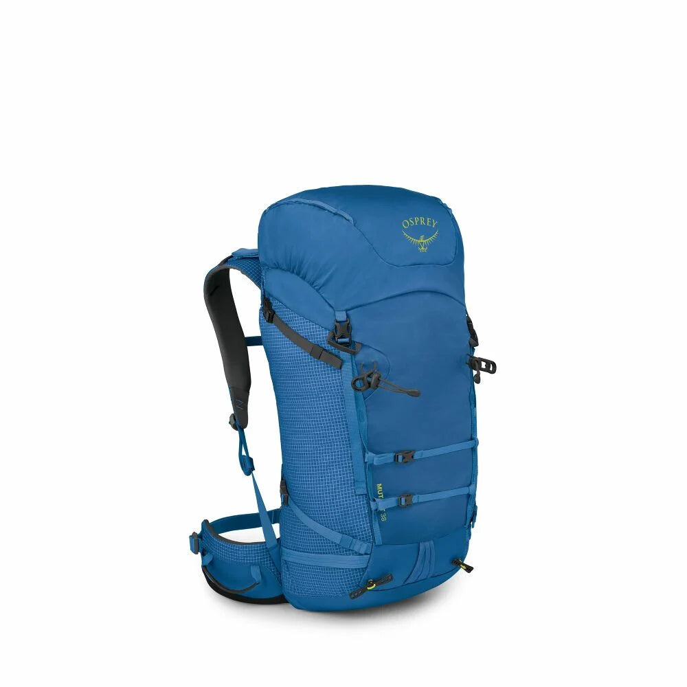 38l hiking backpack Skala 38 Ultralight Easily reach your water bottle pocket using the latest cleat compression hardware Osprey Mutant 38 Tungsten Grey