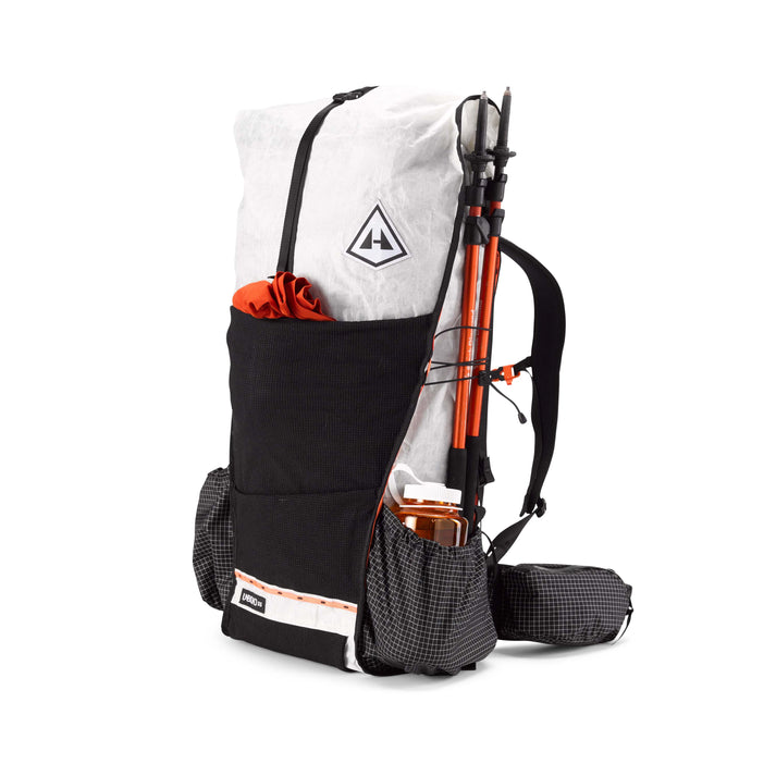 55ltr hiking backpack Hyperlite Mountain Gear Unbound Pack 55L / M / White