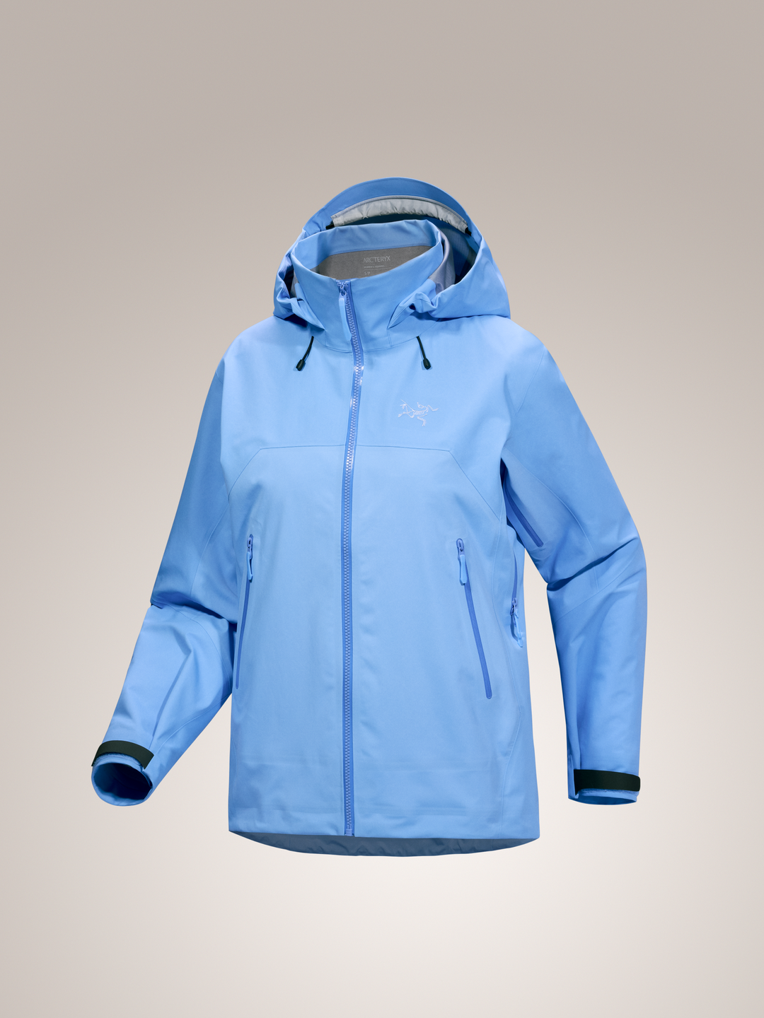 Glacial light blue Arc'teryx Beta AR women's jacket
