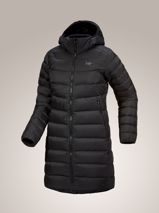 Black Arc'teryx Cerium mid-length women's coat