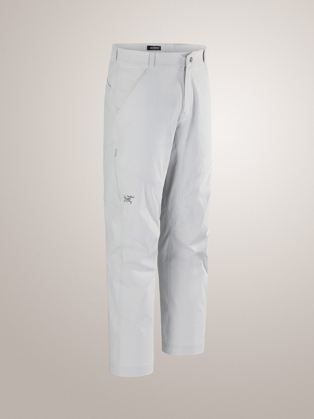 Solitude Gray Arc'teryx  Cronin pants on a gray background