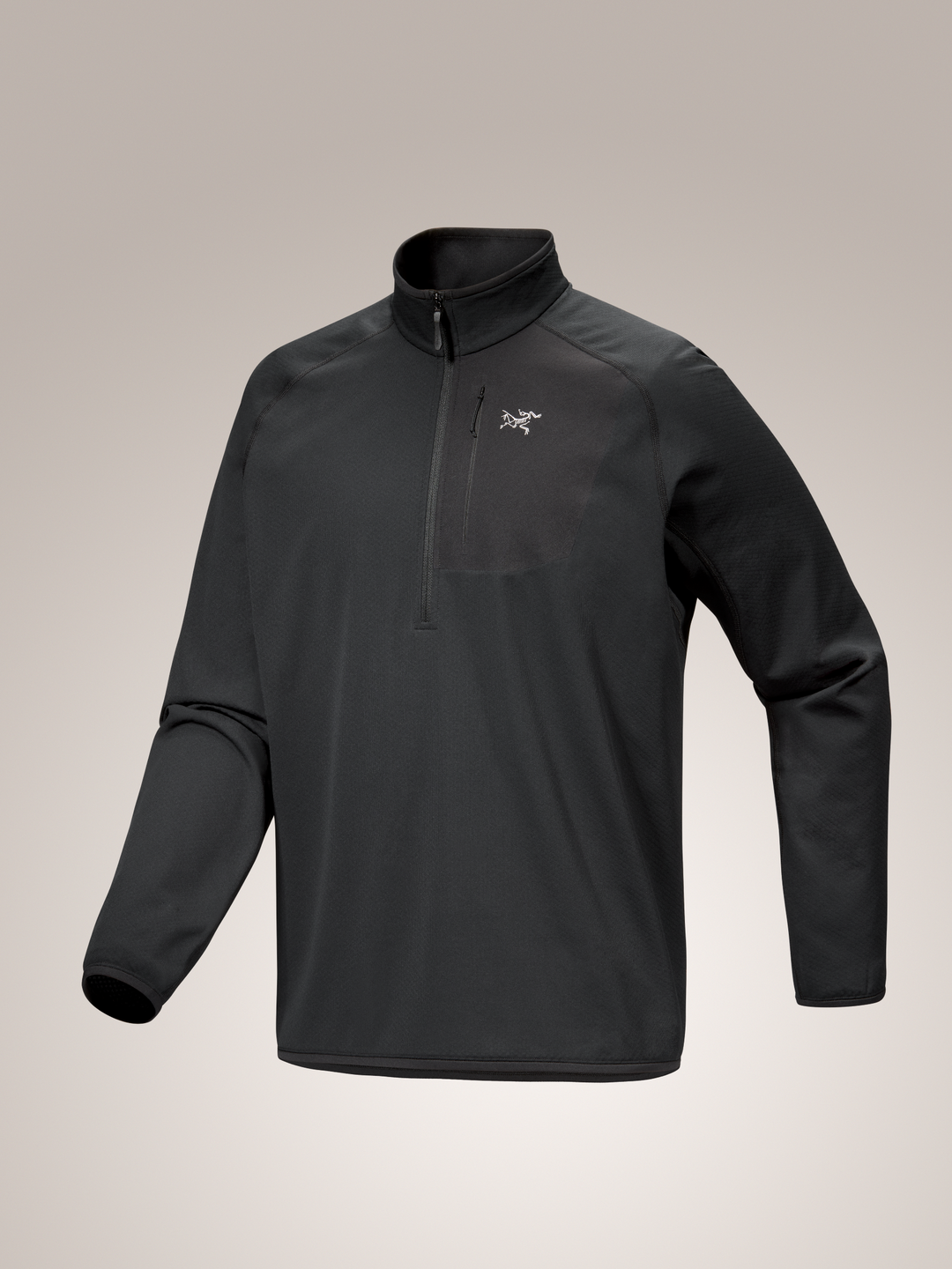 Arc'teryx-Delta 1/2 Zip Men's-Clothing-Small-Black-