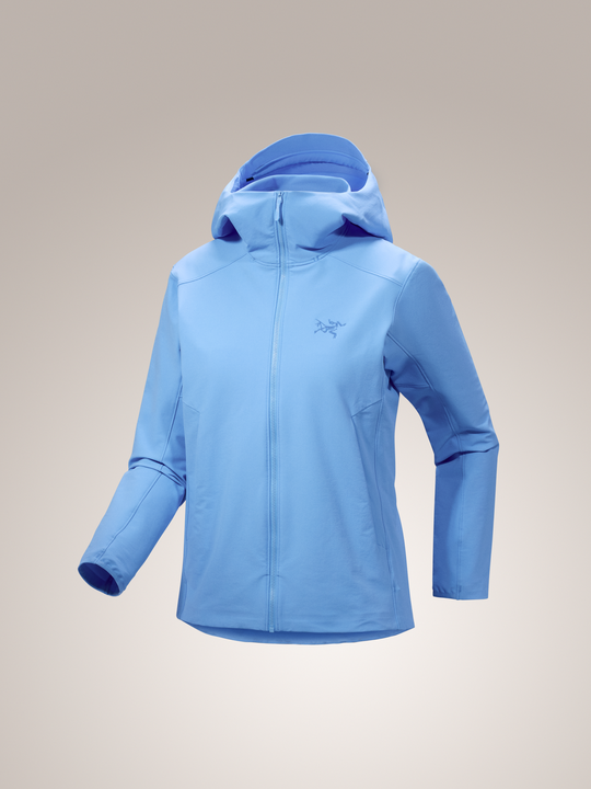 Glacial light blue Arc'teryx Gamma women's hoody