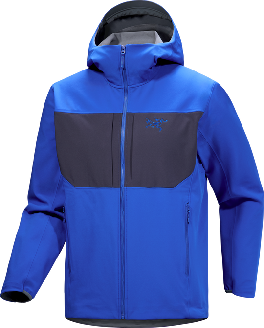 Vitality blue and Black Sapphire Arc'teryx Gamma MX men's hoody