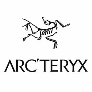 Arc'teryx black and white logo