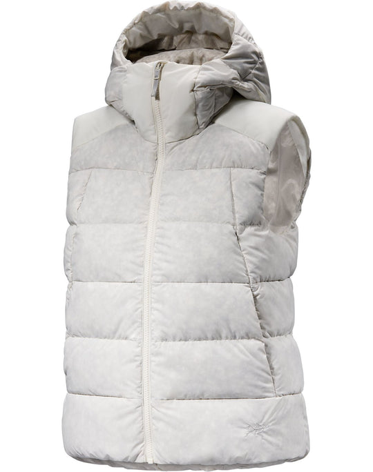 Studio image Arc'teryx Women's Thorium Vest Arctic Silk white color