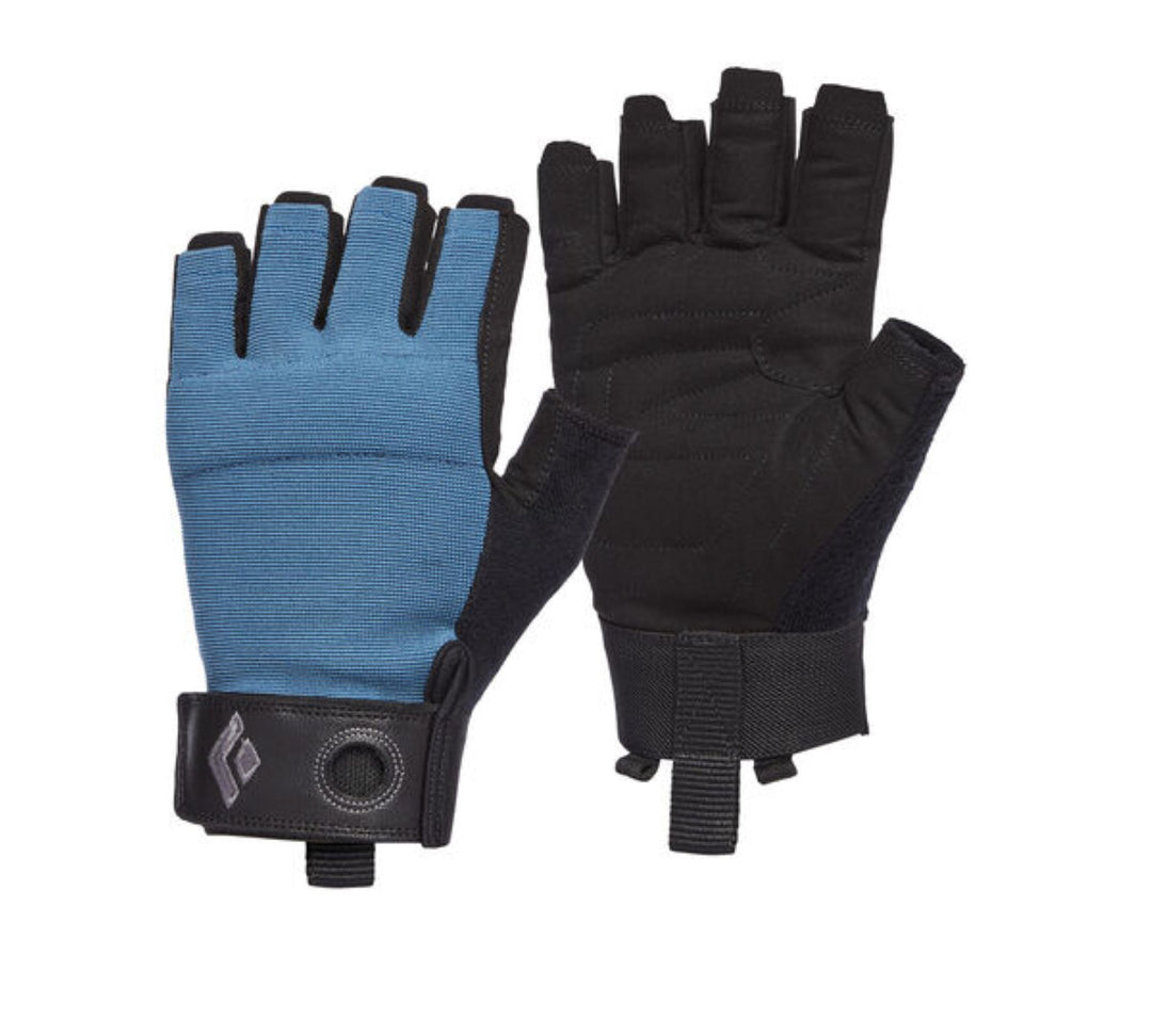 Studio image Black Diamond Crag Half-finger gloves Astral blue