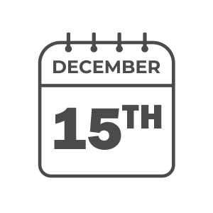 December 15th calendar