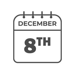 December 8th calendar