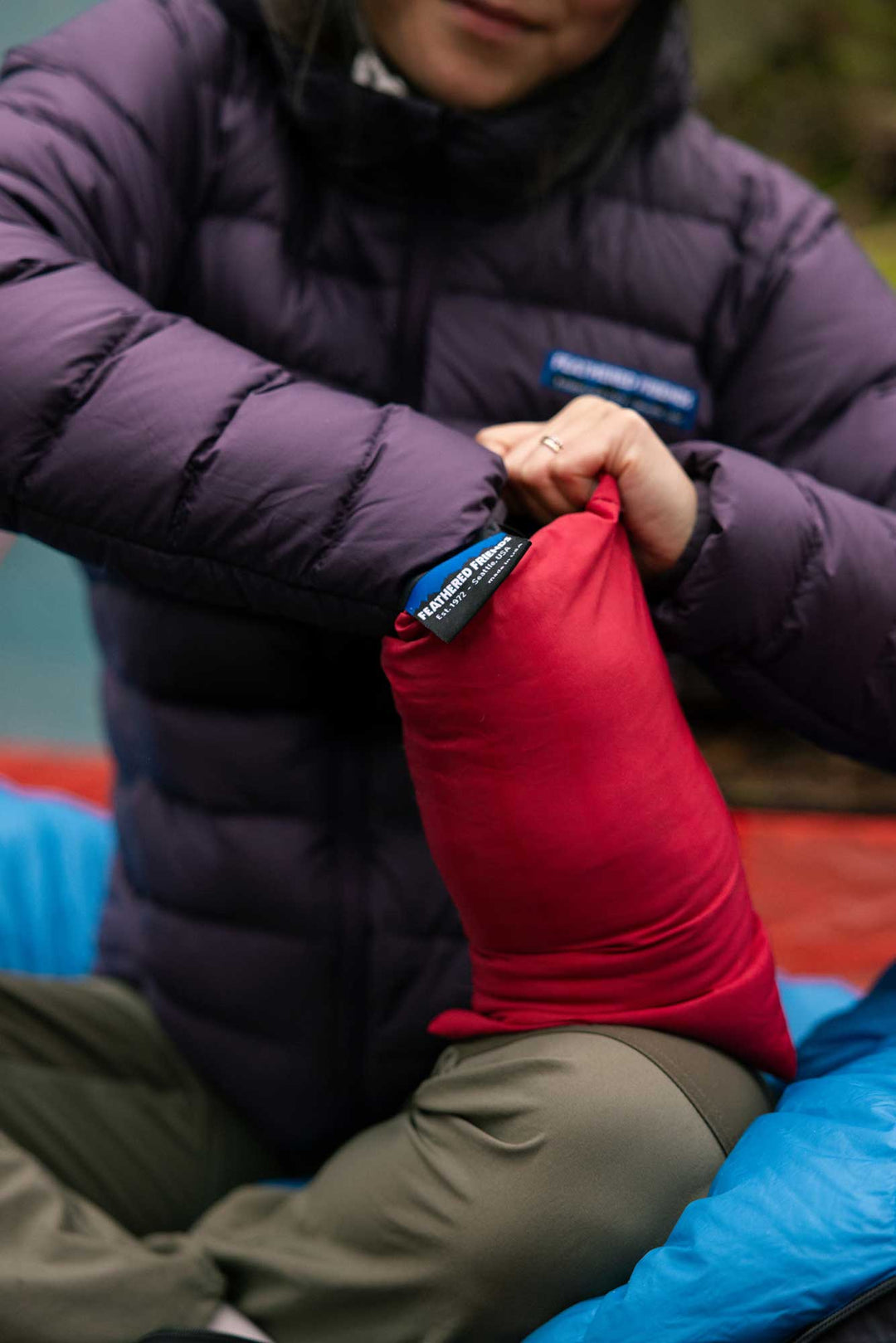 goosefeet gear down pillow Geoduck Travel Pillow