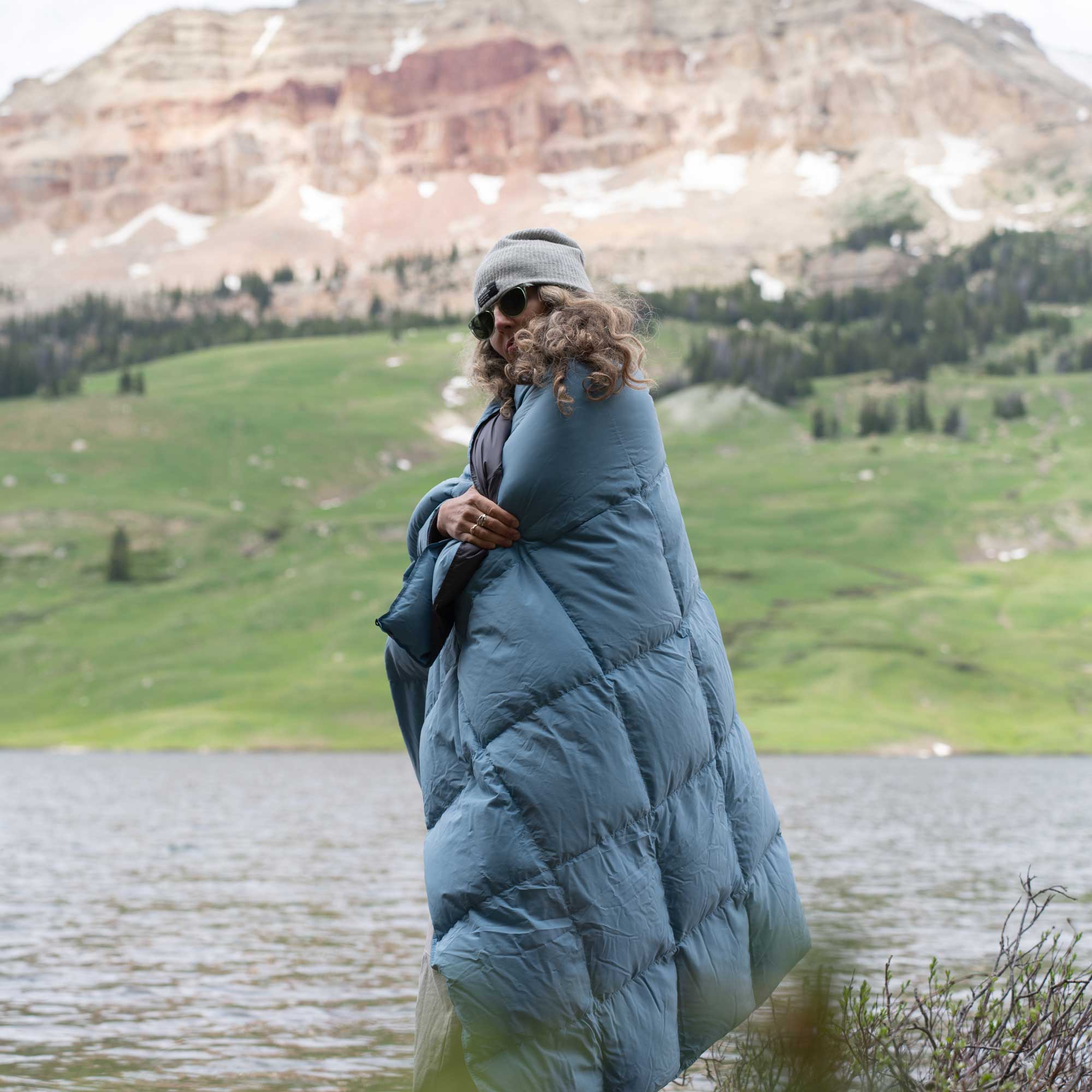 Feathered Friends-Limited Edition Upcycled Lightweight Down Blanket-Upcycled Down Blanket-