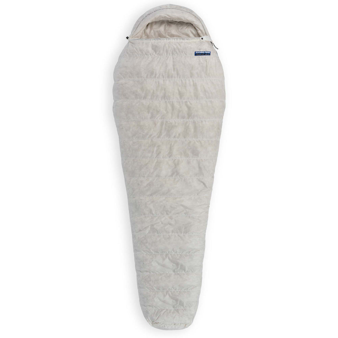 Feathered Friends Raven UL 10 Degree Ultralight Down Sleeping Bag wide mummy in Undyed Pertex Quantum Pro