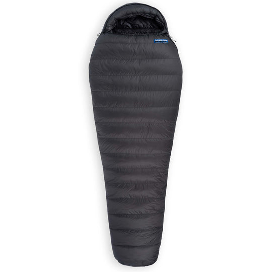 Feathered Friends Raven UL 10 Degree Ultralight Down Sleeping Bag wide mummy in Graphite Gray 