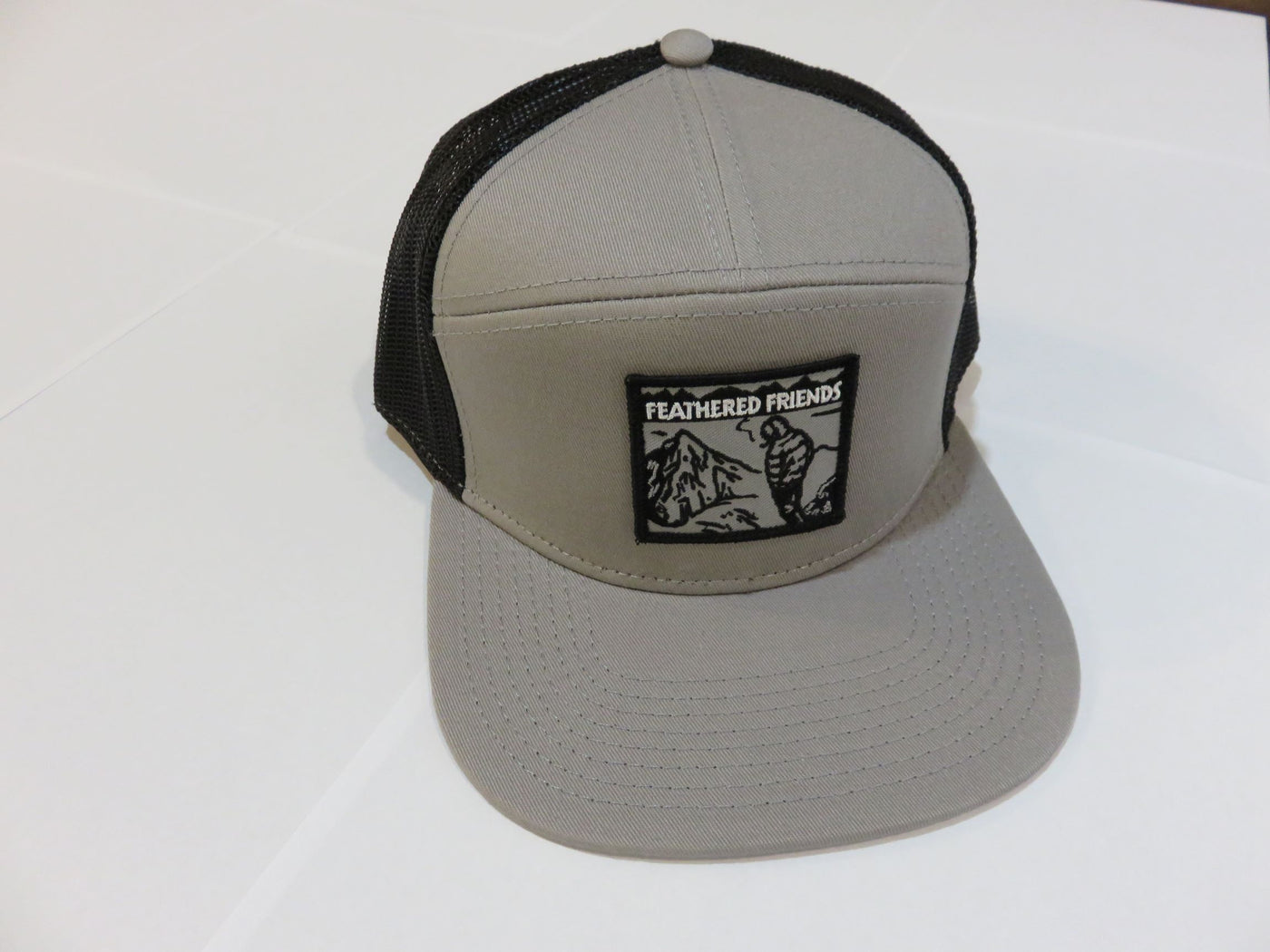 Feathered Friends Smoking Man Seven Panel Cotton Trucker Hat