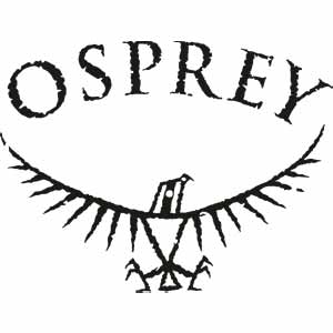 Osprey packs black and white logo