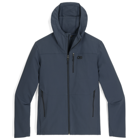 Atlantic blue Outdoor Research Ultima softshell hoodie