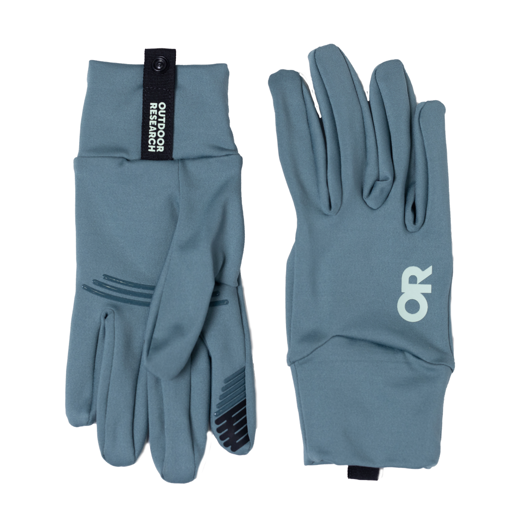 Studio image Outdoor Research Women's Vigor Lightweight Sensor gloves neptune blue color