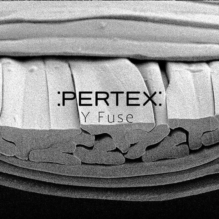 Close-up of Pertex Y Fuse fabric with visible weave pattern