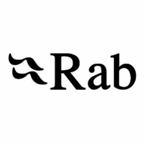 Rab black and white logo