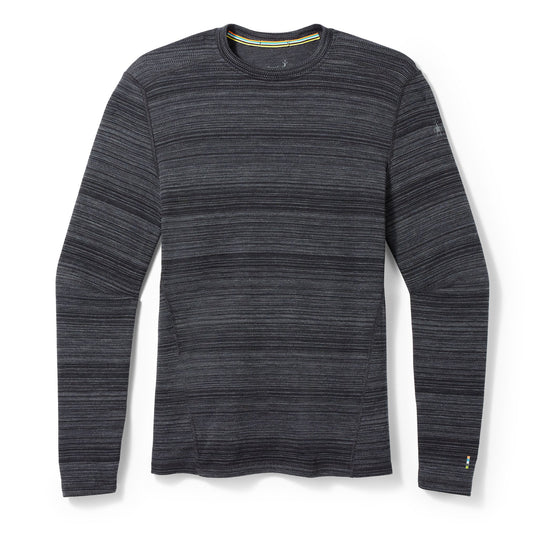 Smartwool-Classic Thermal Merino Base Layer Crew Men's-Clothing-Black Color Shift