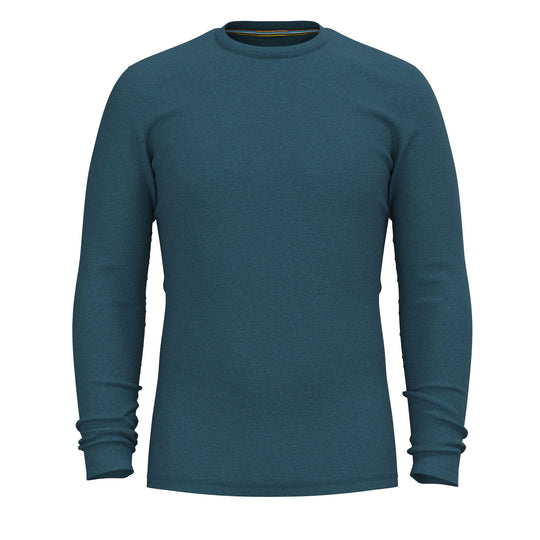 Smartwool-Classic Thermal Merino Base Layer Crew Men's-Clothing-Twilight Blue Heather