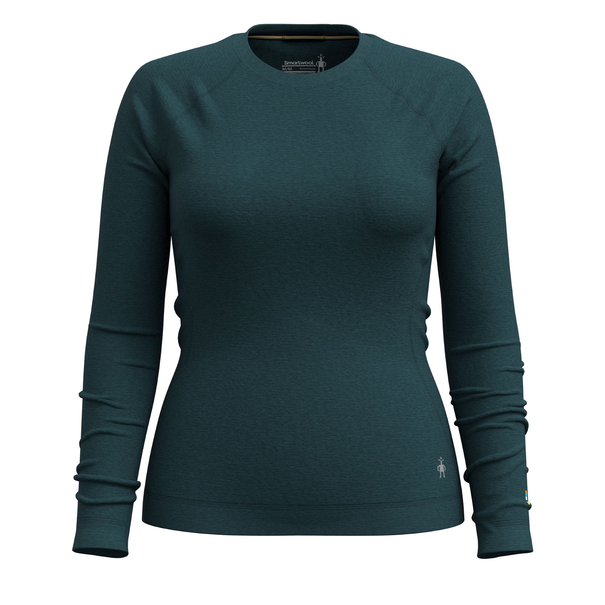 Smartwool-Classic Thermal Merino Base Layer Crew Women's-Clothing-Twilight Blue Heather