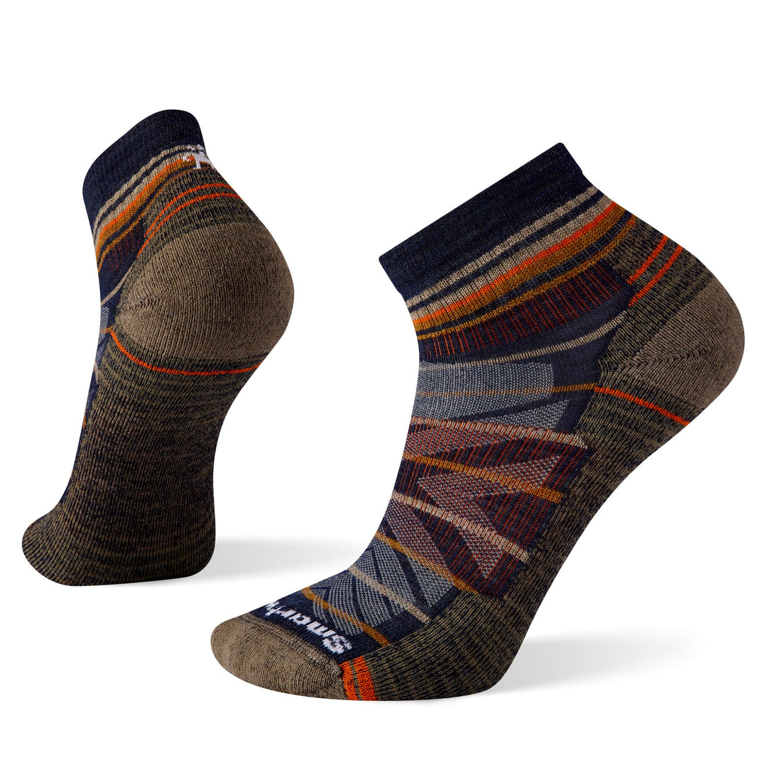 Smartwool-Hike Light Cushion Pattern Ankle Socks Men's S24-Footwear-Deep Navy