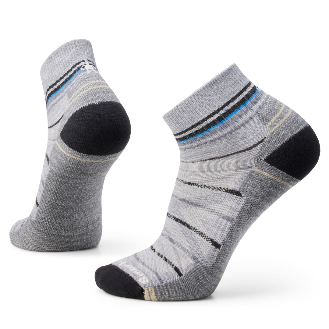 Smartwool-Hike Light Cushion Pattern Ankle Socks Men's S24-Footwear-Light Gray