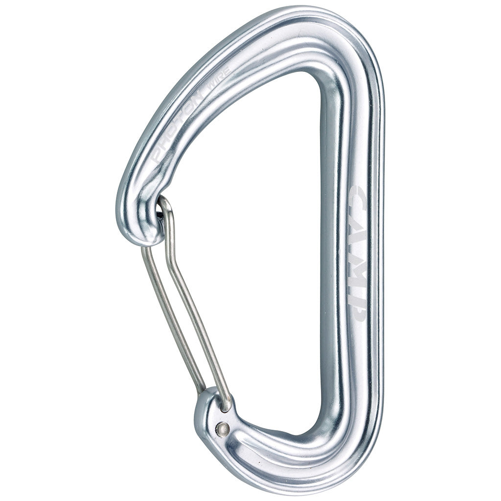CAMP Photon Wire climbing carabiner with wire gate