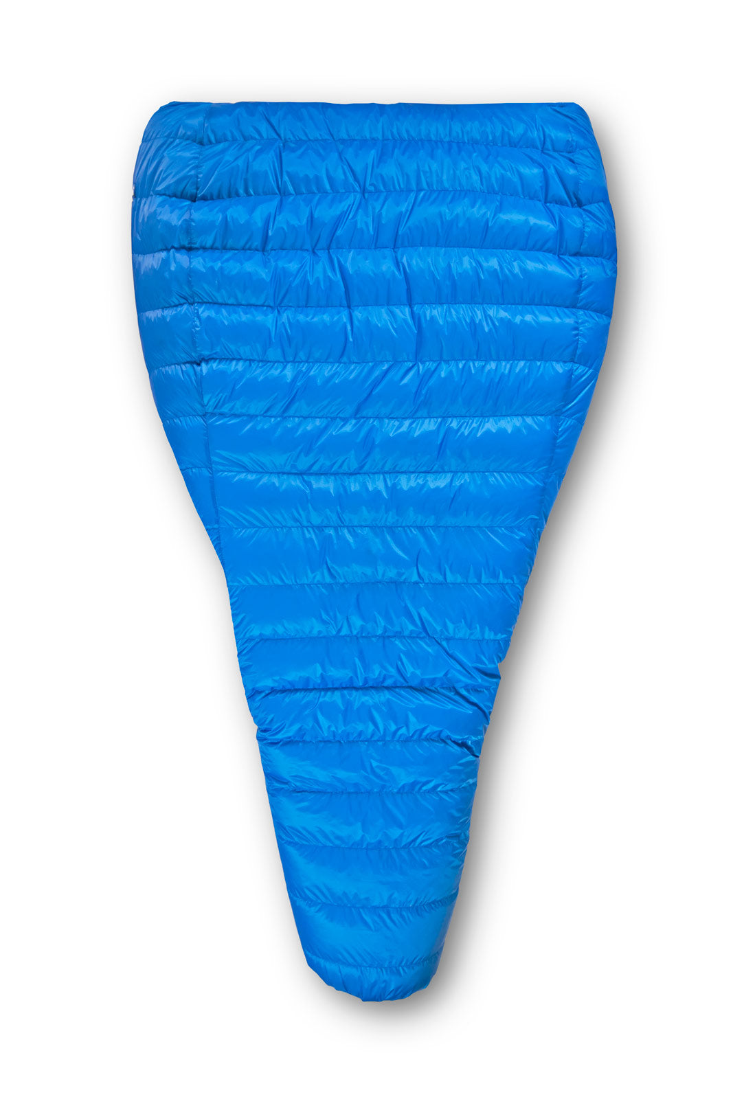 Feathered Friends Flicker UL Down Quilt Sleeping Bag Partially Unzipped Top View